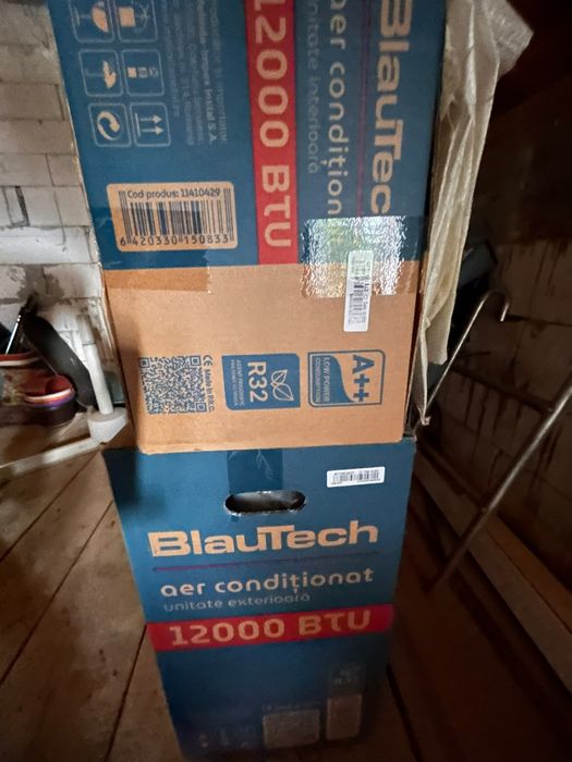 Aer Conditionat BlauTech 12000 BTU, A++, WI-FI, silentios, racire-incalzire, autocuratire