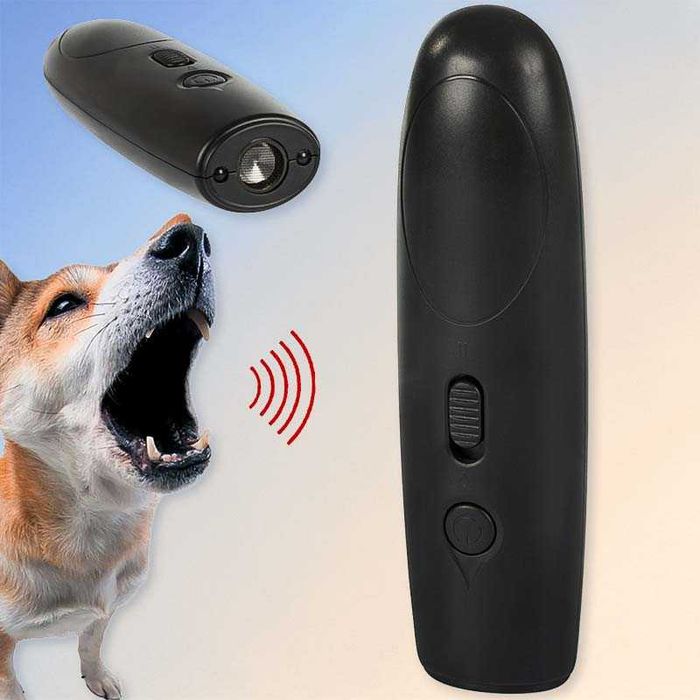 Ултразвуково устройство за обучение и прогонване на кучета с LED фенер
