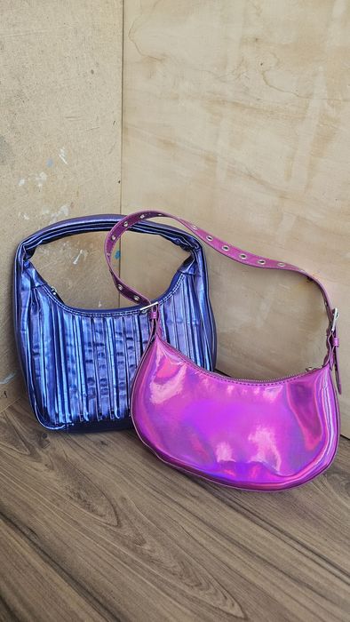 Чанти клъч, розова и лилава металик ефект VeroModa, Disney, H&M