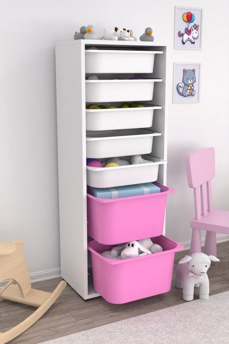Етажерка за играчки със 7 кошници Промоция!