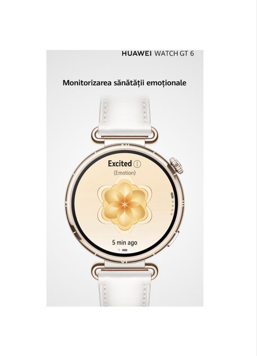 Ceas Huawei Watch GT 6 Elegance Gold, Cutie