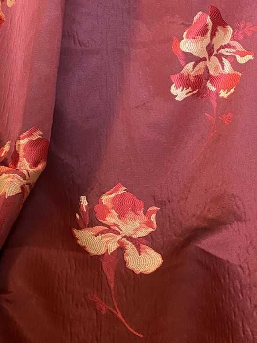 Superb set draperii-brand de lux-jacquard nobil cu țesatură mătase-Franta