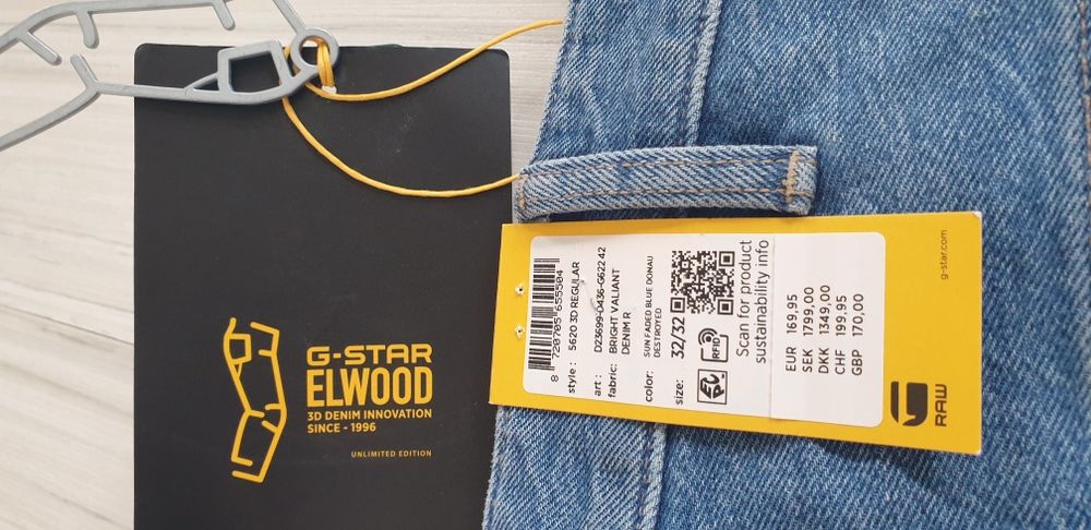 G - Star 5620 3D EL WOOD Unlimited Edition Regular Fit  32/32 Мъжки  Д