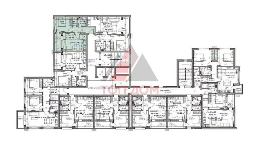 Продава се Двустаен апартамент в Варна, Младост 1 - 64 кв.м за 1891 €/кв.м - Снимка #2