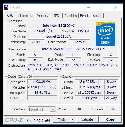 Компютър Intel® Xeon E5-2699v3 64gb DDR4 GeForce GTX 1060 6gb