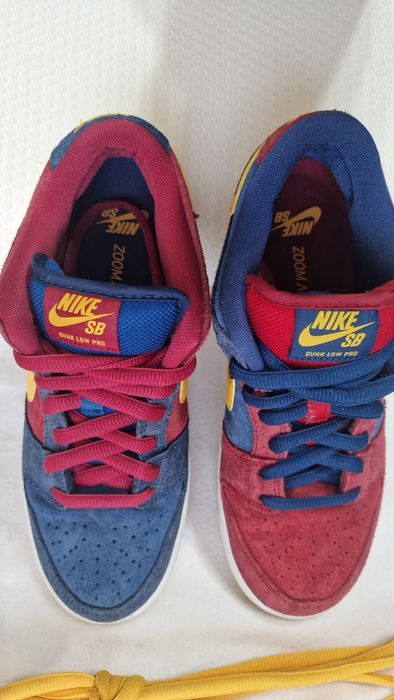 Nike SB Dunk Low Pro PRM "Barcelona", piele întoarsă, mărime 41