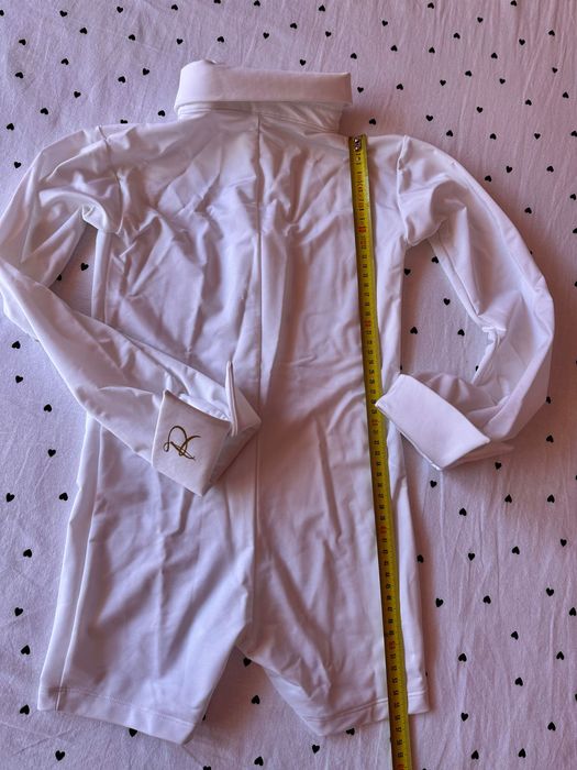 Бяла риза и вратовръзка за състезание, спортни танци , латина