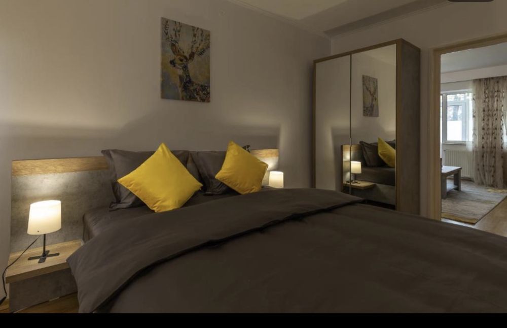 Inchiriez apartament cu 3 cam, cartier  Trivale, parter, parcare, complet mobilat si utilat