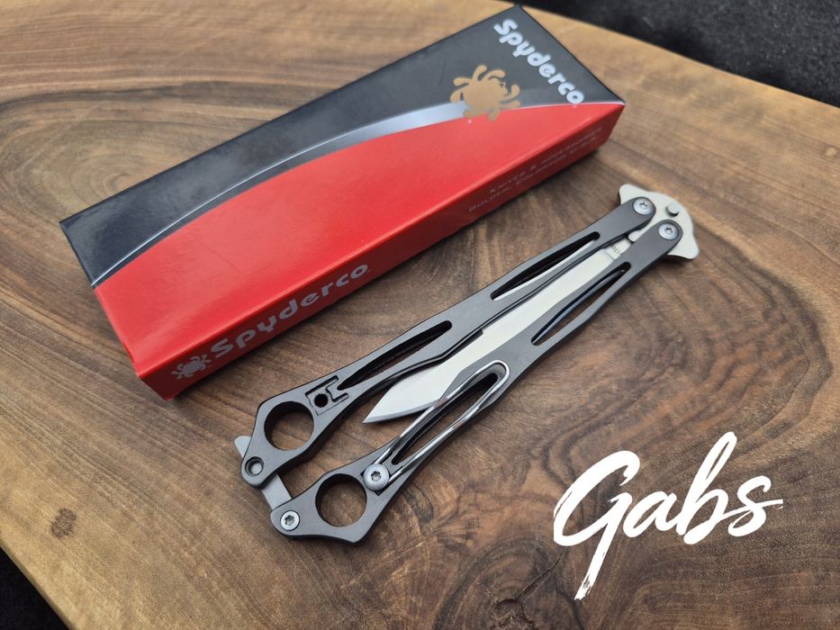 Сгъваем нож пеперуда Spyderco SpyderFly Butterfly B01P