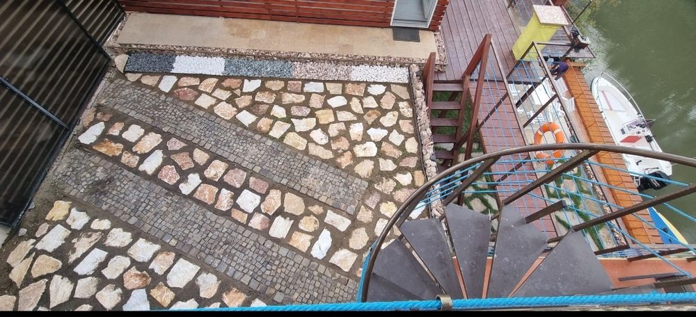 Pasi japonezi gradina ,pisica ovali  ardezie pavat ornamental decoratv