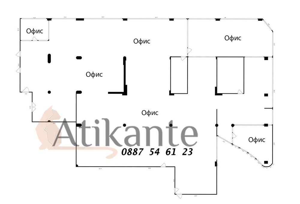Дава се под наем Офис в София, Център - 935 кв.м за 13989.3 € - Снимка #8