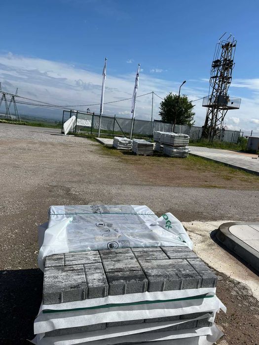 Паваж Ретанго комби 6см, цвят: графитено-бял /меланж/ - #Земелрок