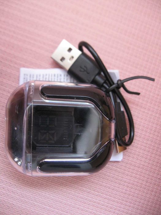 Слушалки за телефон безжични черни