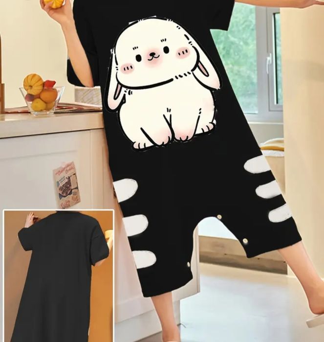 Пижама изцяло с копчета отдолу