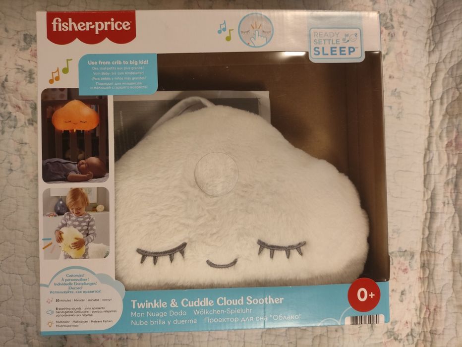 Fisher Price NEWBORN Плюшено облаче с успокояващи звуци и светлини