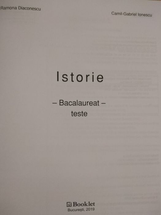 Istorie Bacalaureat ediție 2019