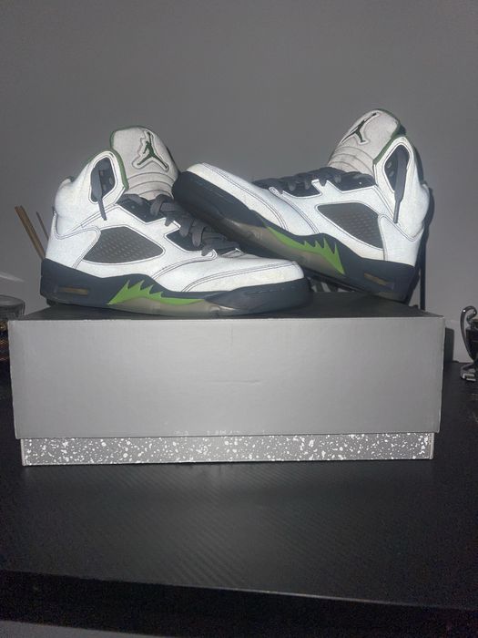 Jordan 5 ,,Retro Grean Bean” Reflectorizantii