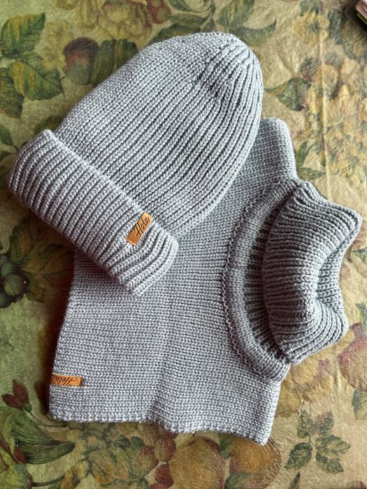 Шапка с подкладом и снуд