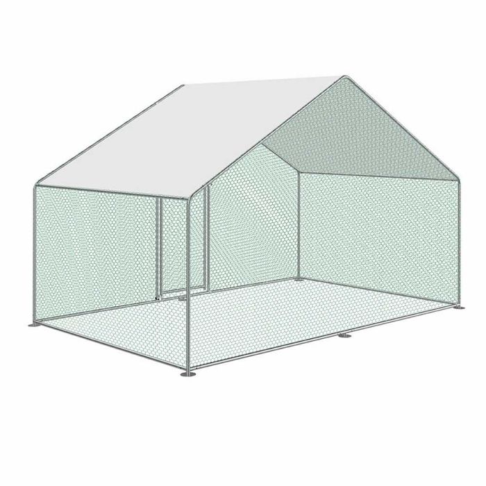 Cotet tarc pentru pasari 3 x 2 x 1.95 m, otel galvanizat