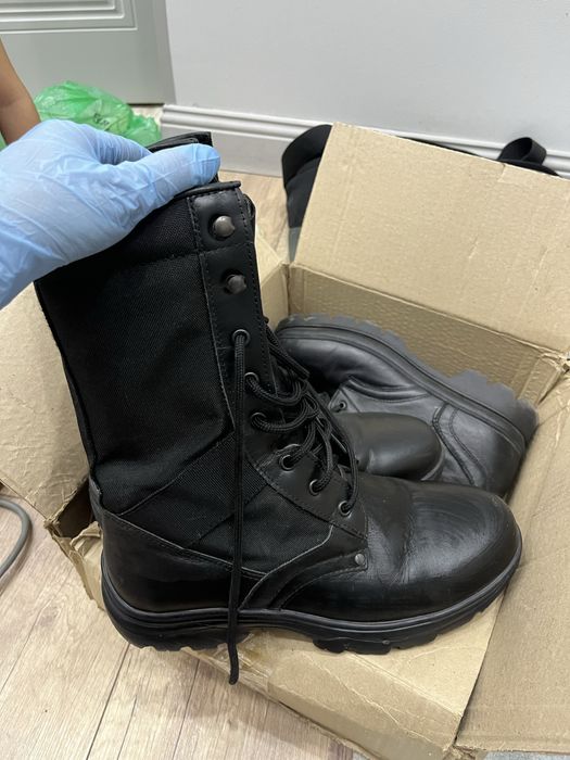 Берцы мужской черный