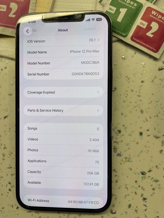 Iphone 12pro max 256gb