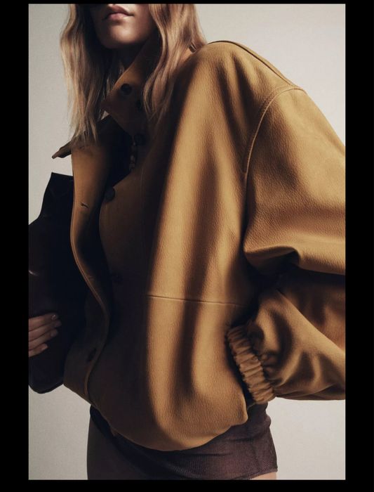 100% кожено бомбър яке ZW Collection – размер S, лимитирано