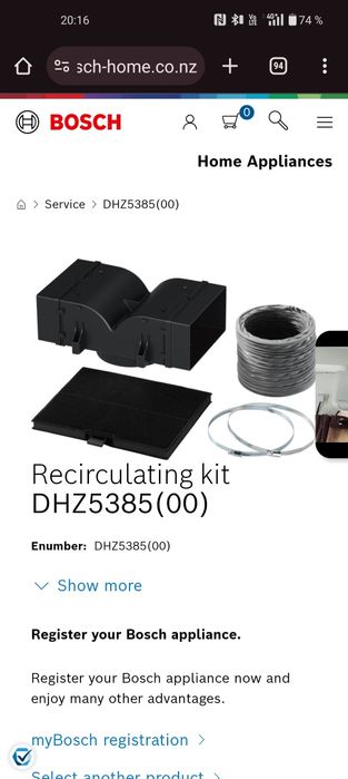 Kit recirculare hote BOSCH DHZ5385