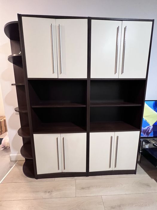 Biblioteca doua corpuri separate cu setare si sifonier