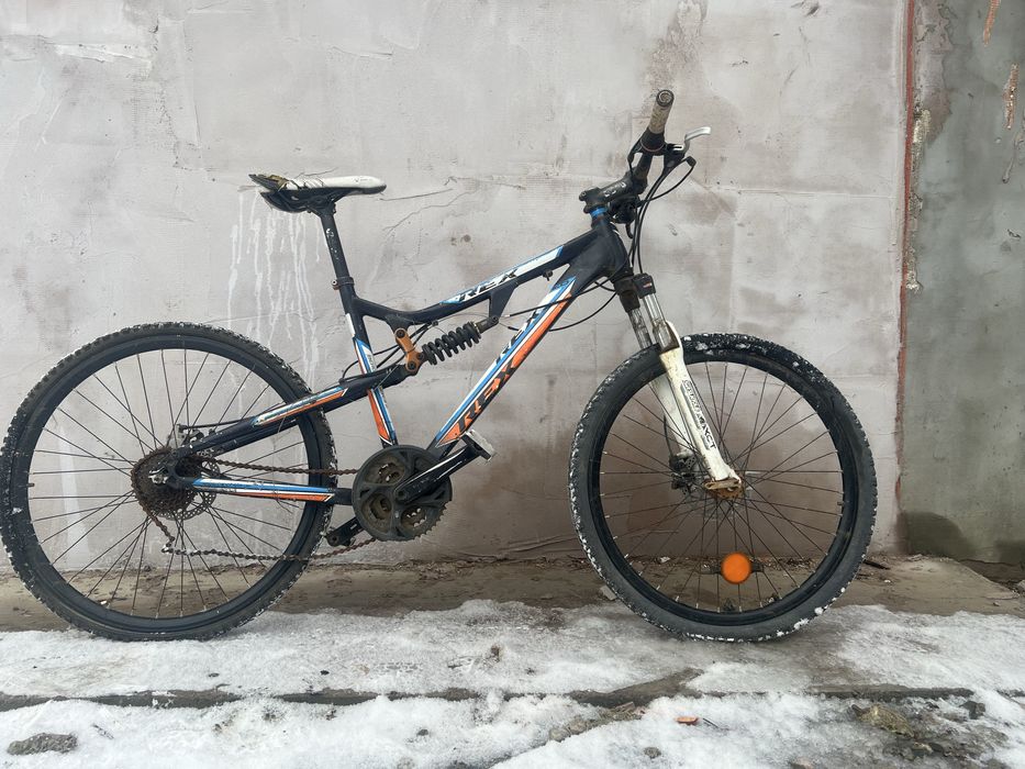 Vând MTB Full suspension-cadru robust+roti mari o poti restaura,piese