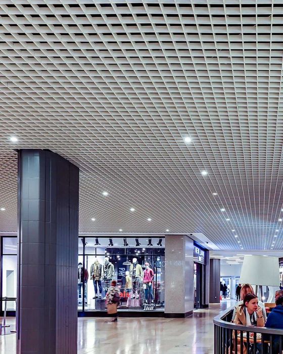 Потолки грильято от производителя, реечные, армстронг, дизайнерские