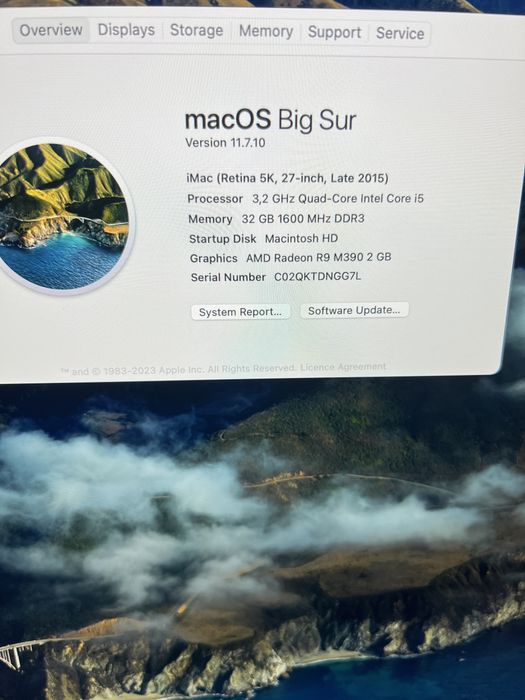 İmac 27 5k retina 2015