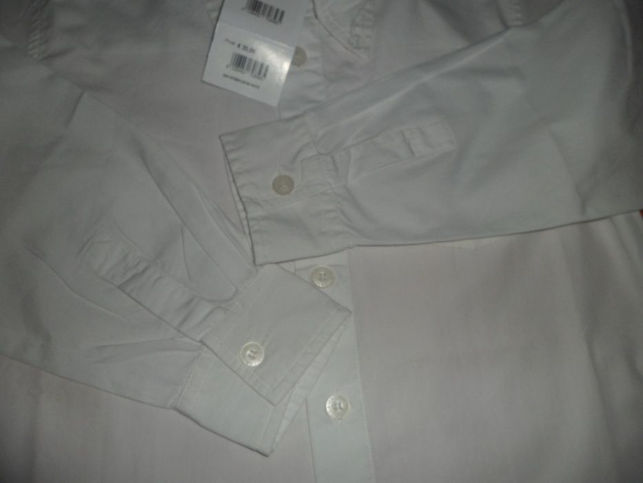 Camasa alba , noua , 11 - 12 ani