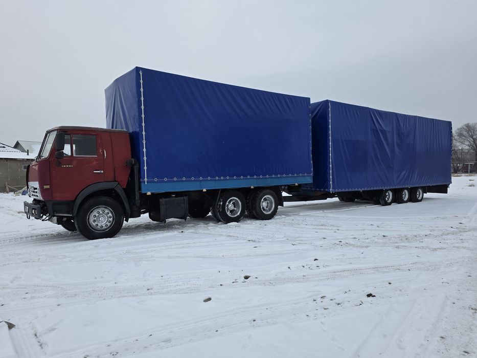 Камаз с прицепом