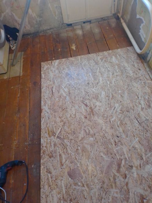 Ремонт пола за один день.