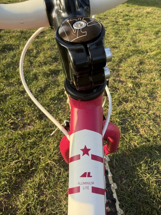 Bicicleta copii fete Cube 20 roz alb Shimano