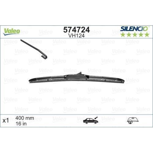 Lamela stergator 400mm/16in Hyundai I20, Tucson; Kia Niro, Rio, Sportage; Lexus Ls; Mazda 2, 6, Cx-7; Nissan Qashqai, X-Trail; Renault Kadjar; Subaru