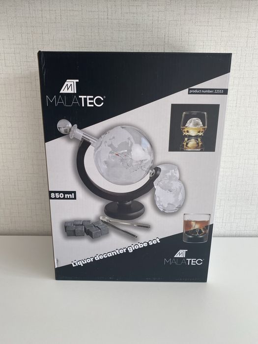 Луксозен комплект за уиски с две чаши, декантер, гарафа, подарък