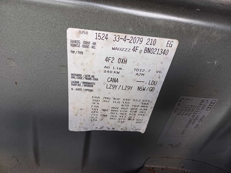 Aripi fata - Orice Piesa Audi A6 C6 4F 2.7 TDI E5 CANA