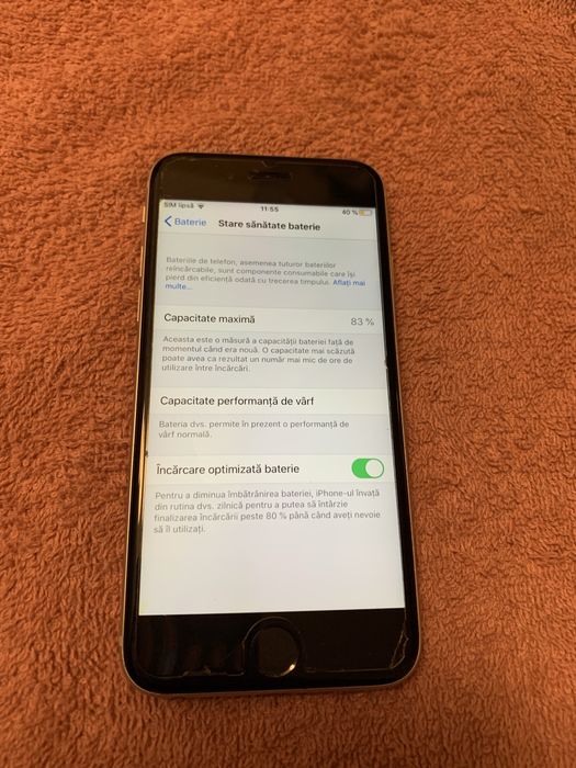 Iphone 6s 128gb. Bateria 83% .