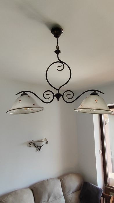 Lustra sticla pictata. Set/ bucata