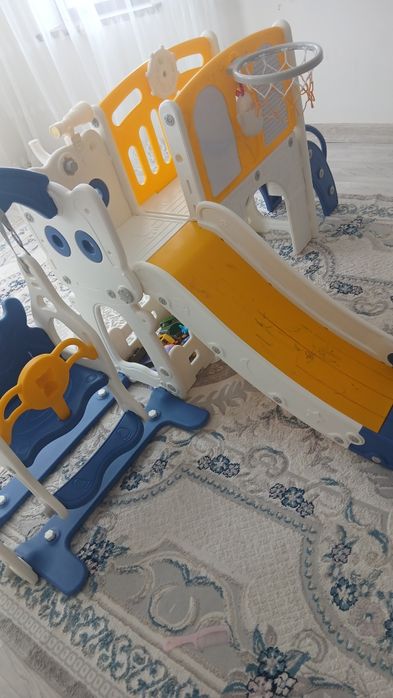 Качели, горка детский