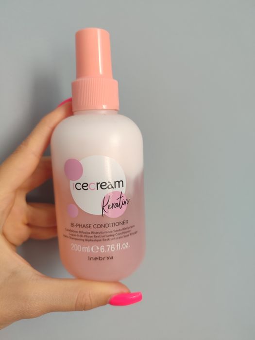 Ice cream Keratin Bi-phase conditioner