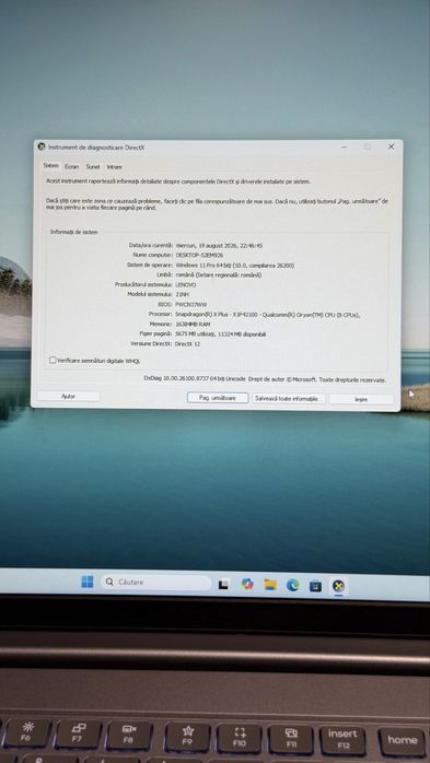 Lenovo ThinkBook 16 G7 – Snapdragon X Plus – 16GB RAM – stare ca NOU