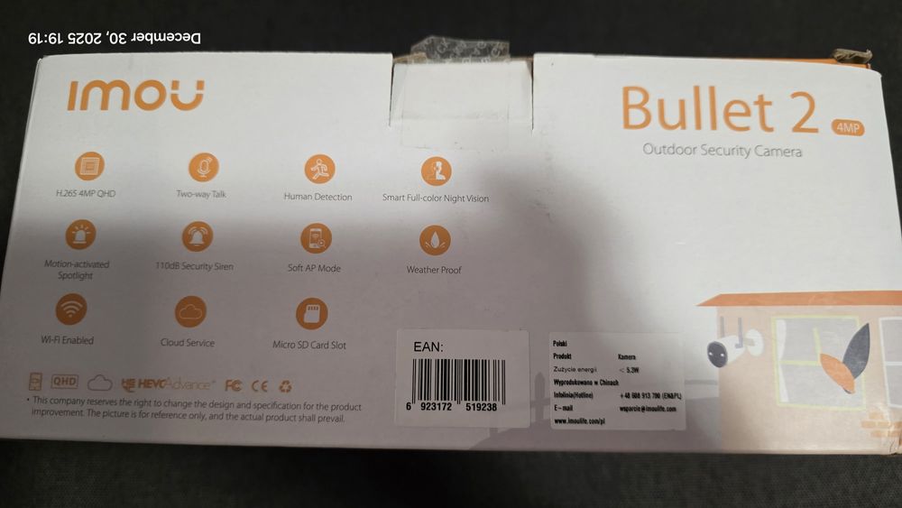 Camera supraveghere IP Dahua imou Bullet 2  4 MP