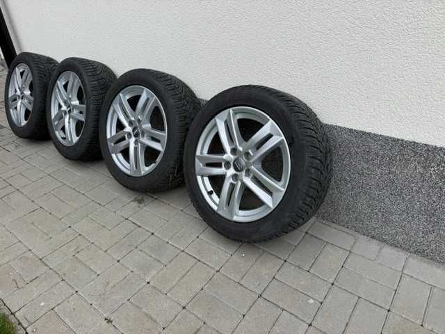 Jante Audi A4,A5,A6 Fara defecte cu anvelope bunede iarna Dunlop