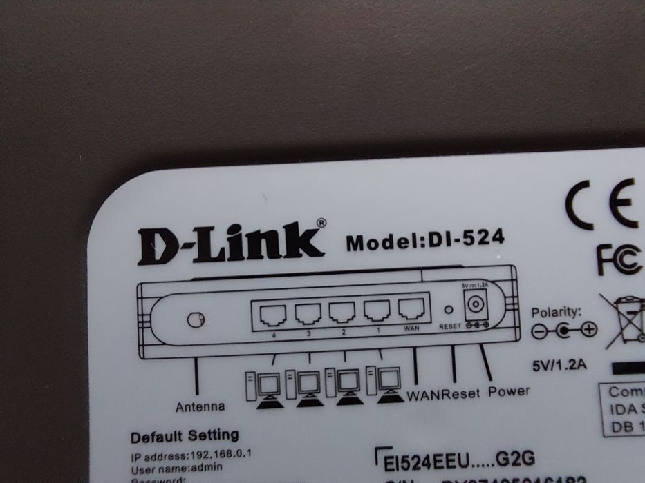 Router wireless dlink, d-link di 524