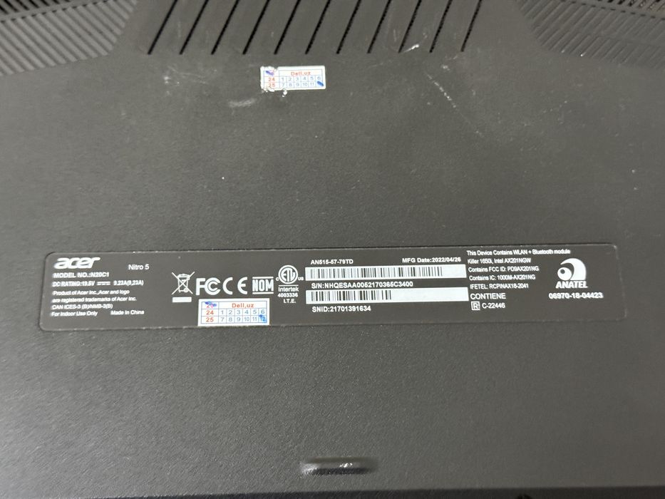 Acer Nitro 5/ i7 / RTX 3050Ti / 16GB / SSD M.2 1.5TB