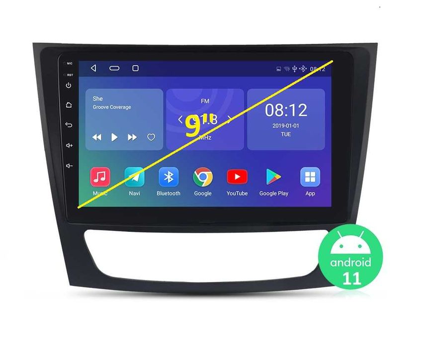 Мултимедия 9" ANDROID 14 за MERCEDES E W211 CLS W219 CARPLAY