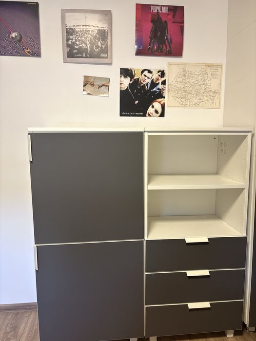Dormitor complet IKEA – dulap, comodă/bibliotecă și birou mare