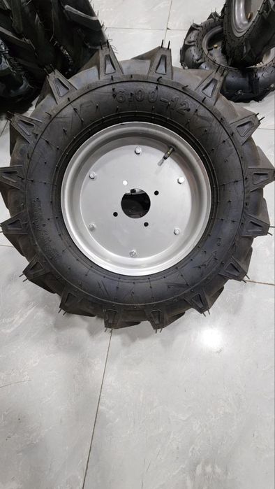 ZUBR motoblok uchun balon 6.00-12 (Shina + Kamera + Disk)